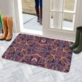 thumbnail image 4 of 17x30 Taupe Moroccan Area Rug - Non-Slip Washable Soft & Thin - Retro Floral Medallion Design - Door Mat perfect for Kitchen Bedroom Bathroom, 4 of 6