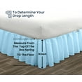 thumbnail image 5 of SGI Bedding 16 Inch Ruffled Bedskirt | Microfiber Ruffled Bed Skirt | Fade-Resistant, Wrinkle-free, Anti-static, Decorative, Extra Storage Space, Clutter-Free |California King, Light Blue, 5 of 8