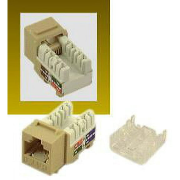 IEC RH4508F-MT-IVL6 RJ4508 Female Narrow Keystone Connector Ivory Category 6