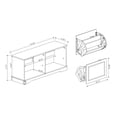 thumbnail image 6 of 17.71 in. H x 41.33 in. W Antique White Shoe Cabinet with 2 Flip Drawers and Adjustable Shelf, 6 of 11