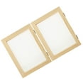 thumbnail image 3 of 2Pcs Paper Making Mold Paper Making Screen DIY Making Paper Frame Paper Making DIY Mold (Random Style Hinge), 3 of 6