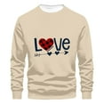 thumbnail image 4 of Elvqul Crew Neck Sweatshirts for Men Big Long Sleeve Graphic Mens Sweatshirts No Hood, 4 of 4