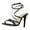 Black, variant on Wedge Sandals Thin Strap High Heeled Sandals Women's Stiletto Open Toe Pointed Toe Fashion Sandals Black 40