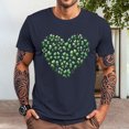 thumbnail image 4 of Yopmin St Patricks Day T-Shirt Men Heart Shamrock Print Fashion Crew Neck T Shirts Funny Casual Tops for Everyday Wear, 4 of 6