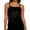 Black, variant on Elegant Stage Performance Camisole Sparkling Sequin Stretch Sleeveless Tank ofp for and Evening Wear M Silver