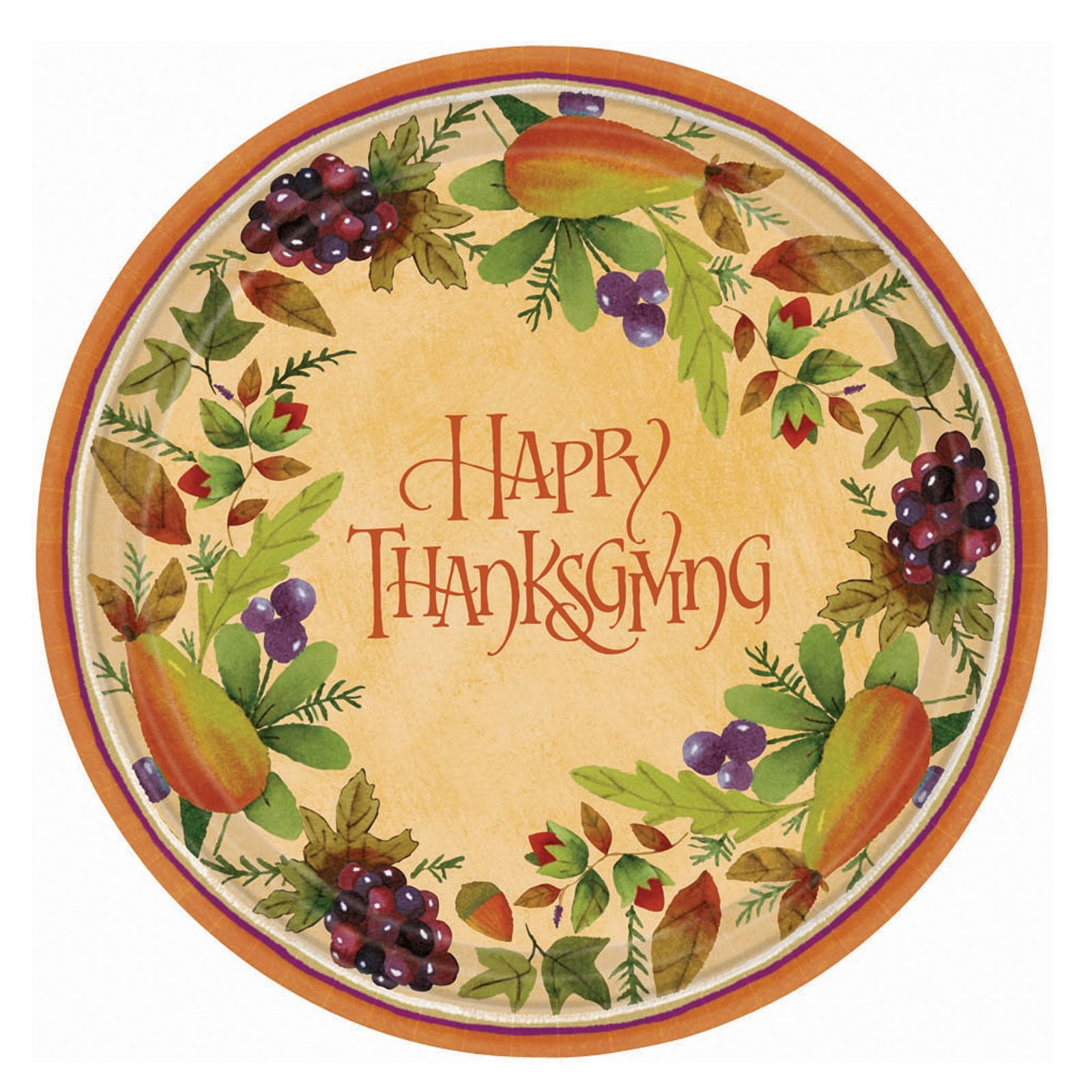 Thanksgiving Medley Dessert Plates Party Accessory