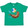 thumbnail image 3 of Inktastic Cute Otter and Beachball Boys or Girls Toddler T-Shirt, 3 of 5