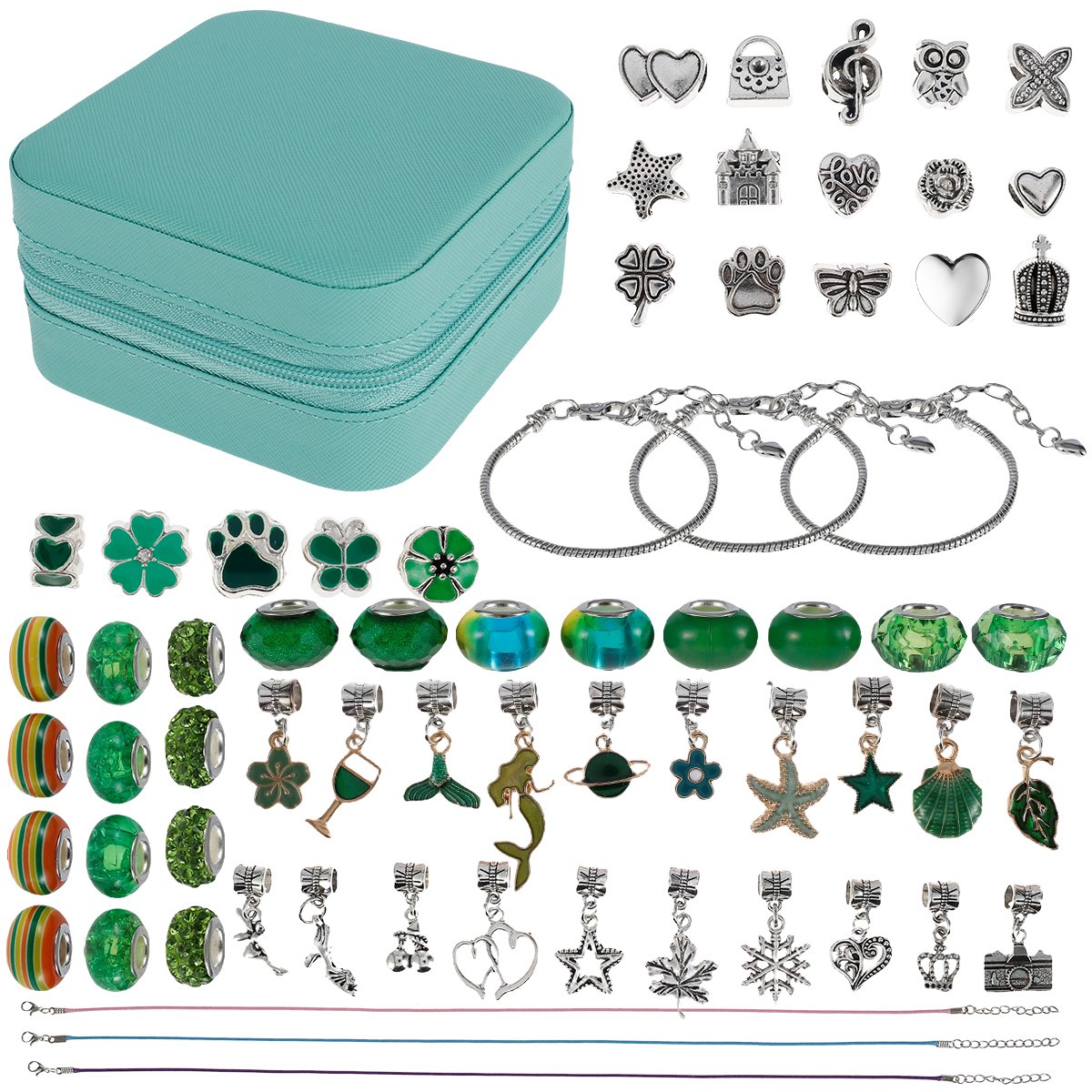 Bracelet Charms For Jewelry Making, DIY Kit Set Cute, 48% OFF