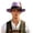 1-Purple3894, variant on Mens Feather‑Accent Tyrolean Hat Solid Wide‑Brim Hat Party Festival Hat,Red