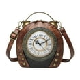 thumbnail image 1 of Bolso de hombro para mujer de regalo de regalo de cremallera para compras Citas de viaje de verano Marrón, 1 of 8