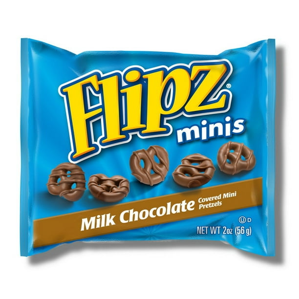 (Price/Case)Flipz Milk Chocolate Super Mini Pretzels 2 Ounces 12 Per Pack 8 Packs Per Case