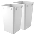 thumbnail image 1 of Rev-A-Shelf 27 qt. Replacement Waste Container for Rev-A-Shelf Pullouts, White, 2-pack, 1 of 12