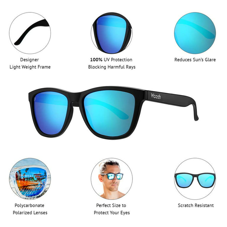 Sunglasses for Men, Polarized Sun Glasses for Men with Lightweight Frame  and UV Protection