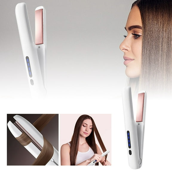 Rechargeable Wireless Hair Straightener Styler Mini Portable For Smooth Salon Quality Styling At Home And Travel