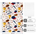thumbnail image 2 of 6 Pcs Funny Kitchen Towels,Baseball Elements and Trophies Pattern Microfiber Dish Towels,Kitchen Tea Towels,Kitchen Towel Set (18" X 26"), 2 of 7