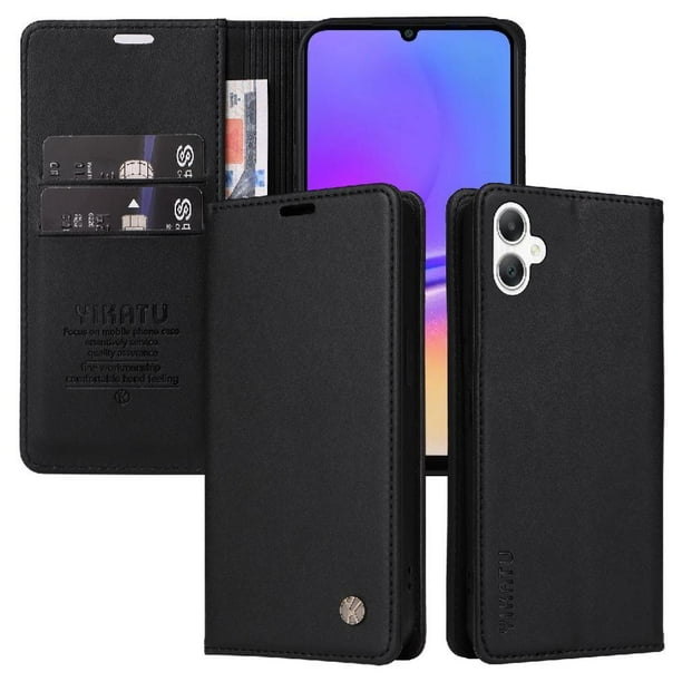 Funda para Samsung Galaxy A06 Estuche de Cuero PU Tipo Cartera con Ranuras para Tarjetas y Cierre Magnético