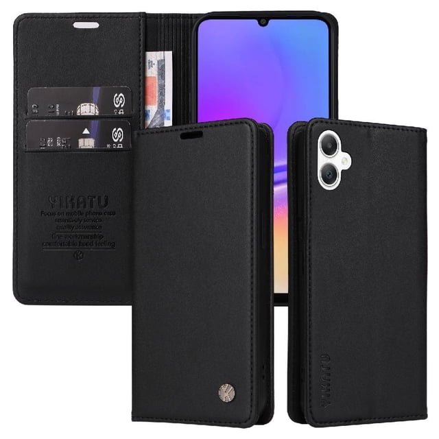 Funda para Samsung Galaxy A06 Estuche de Cuero PU Tipo Cartera con Ranuras para Tarjetas y Cierre Magnético