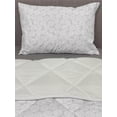 thumbnail image 3 of Rose Comforter & Sham Bedding Set, Repetitive Modern Romantic Flower Doodle Pattern Simplistic Illustration, 3 pcs Duvet Set Microfiber Filling Quilt, 5 Sizes, Pale Taupe and Pearl, by Ambesonne, 3 of 4