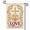 B, variant on XaaKee Holy Devotion Artwork Garden Flags, Christian Cross Religious Emblem Small Garden Flags, Double-sided High-quality White Linen Yard Flag, Decorative Faith Print 12x18Inch