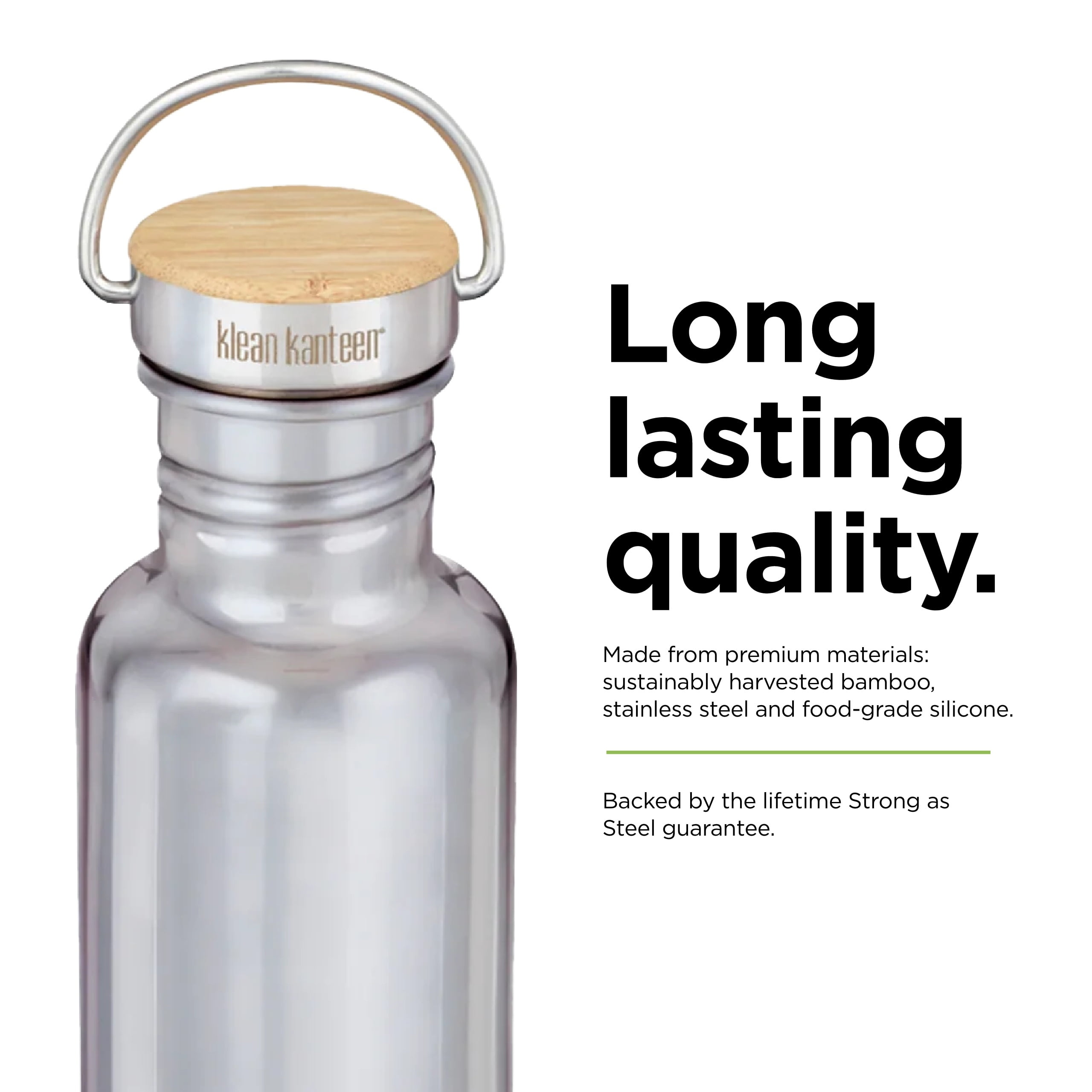 Stainless Steel Plastic Free Reflect Water Bottle 27 oz