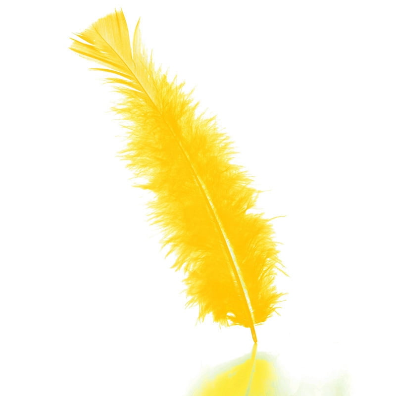 5g Yellow Fluffy Feathers for CraftsScrapbooking Card Making Embellishments 
