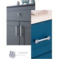 thumbnail image 3 of Gamvdout 1 Pieces Dresser Hardware Handles Crystal Door Knob Clear Cabinet Knobs Round Cupboard Cabinet Drawer Handle Closet Pull Handles for Kitchen Cupboards Chrome, 3 of 9