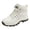 White, variant on HEWUQI Women's Waterproof Hiking Boots Lightweight Non Slip Outdoor Trekking Backpacking Camping Breathable Walking Shoes Dark Gray Size 6