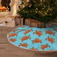 thumbnail image 5 of Rateoe Turtle Pattern Christmas Tree Skirt with Ties , Christmas Tree Decorations, Farmhouse Christmas Decor Xmas Holiday Decorations-36", 5 of 6
