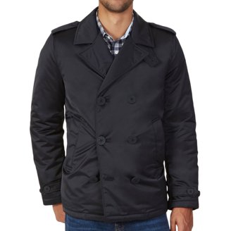 Nautica Men's Big & Tall Wool Peacoat, Black, 6X - Walmart.com