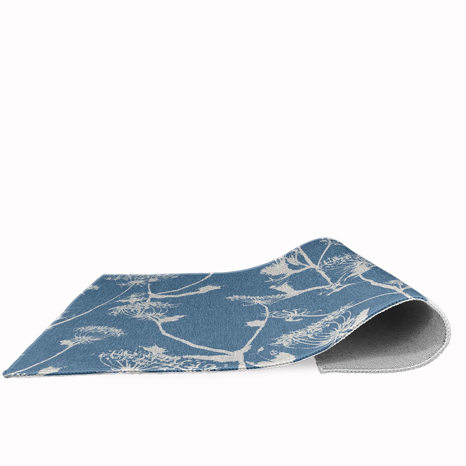 18" x 30" Simply Daisy Windy Blossom Modern & Contemporary Chenille Area Rug, Blue