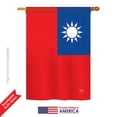 thumbnail image 2 of Breeze Decor 08231 Taiwan 2-Sided Vertical Impression House Flag - 28 x 40 in., 2 of 4