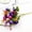 Purple, variant on Artificial Flowers Rose Bouquets Faux Silk Floral Stems Fake Roses Home Decor for Living Room Bedroom Table 1 Piece Magenta