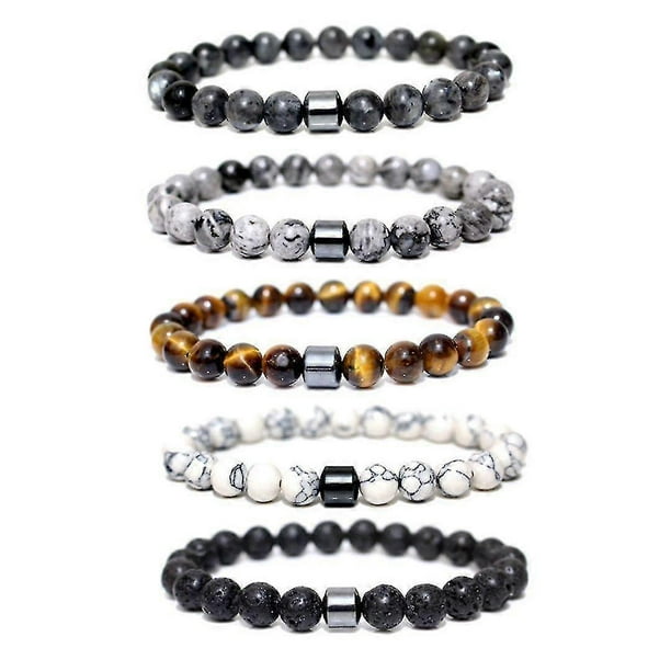 5pcs Anti Anxiety Bracelet, Smoking Cessation Bracelet,smoking Anti-anxiety Bracelet For Men And Wom