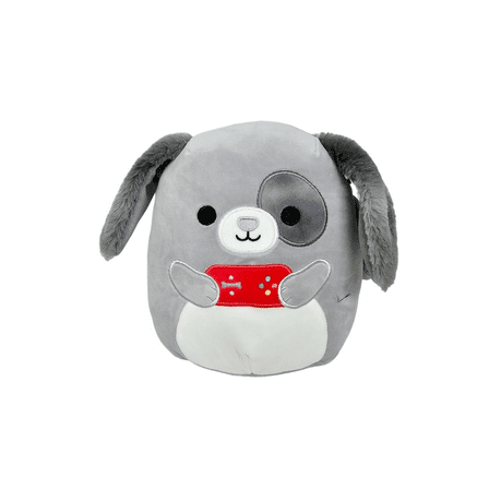 Squishmallow Official Kellytoys 8 inch Katharina the Gray Dog Holding Gamer Remote "I got that" Squad Ultimate Soft Stuffed Toy