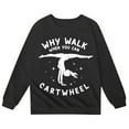 thumbnail image 4 of Tisuna Sweatshirt For Girls Boys Child Letter Print Long Sleeve Crew Neck Tops Casual Loose Autumn Winter Kids Pullover Sweatshirt Black Size 3-4 Years, 4 of 4