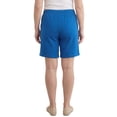thumbnail image 5 of Turtle Bay New York Womens Interlock Knit cotton Shorts with elastic waistband and adjustable drawstring, 5 of 6