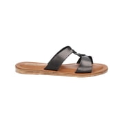 Bella Vita Womens Dov-Italy Comfort Insole Leather Slide Sandals