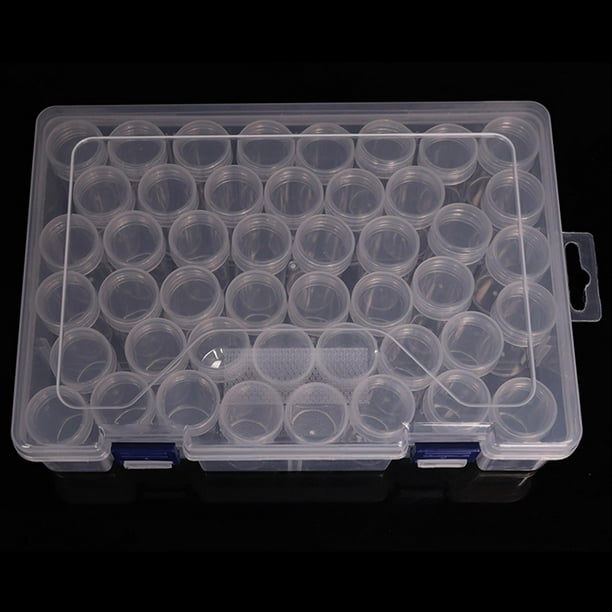 Bead Storage Organizer Box, 44 Jars - Containers for Beads