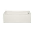 thumbnail image 3 of Malibu Home La Jolla RH Rectangle Soaking Bathtub 60"x 32"x 20" in Biscuit, 3 of 6