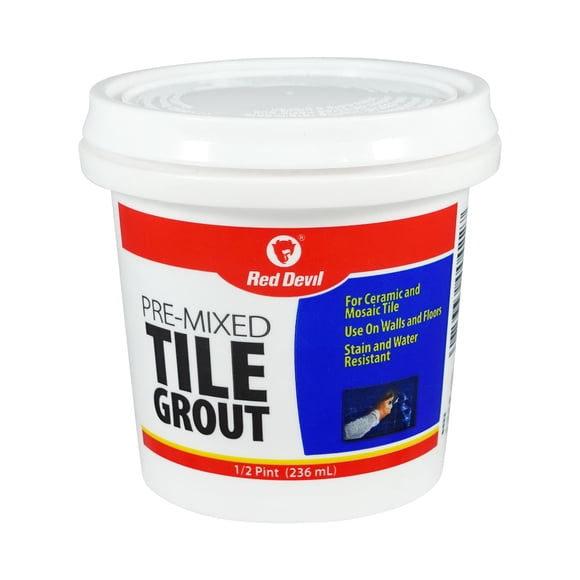 Tile Grout Red Devil 0422, premezclada, 236 ml, color blanco
