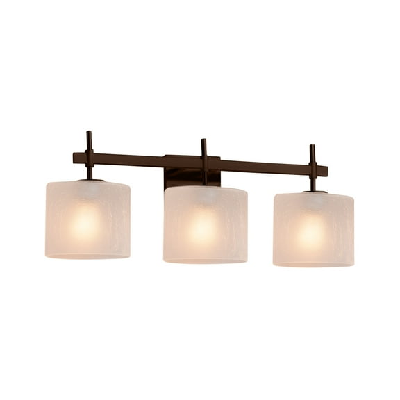 Justice Design Group Fsn-8413-30-Frcr Fusion 3 Light 22" Wide Bathroom Vanity Light -