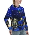 thumbnail image 6 of Haiem Christmas Night for Women's Fashion Hoodies & Sweatshirts with Kangaroo Pocket,Hooded Sweatshirt with Eye-catching Drawstrings-Large, 6 of 7
