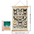 thumbnail image 2 of Marco para colgar pósteres, diseño vintage de mariposas, estilo retro, decoración de pared, 2 of 7