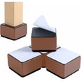 thumbnail image 1 of Bed Risers Furniture Risers Add 2 Inch Height, Solid Steel Support 10000 Pounds, Table Riser, Chair or Couch Riser, Set of 4 Furniture Risers, 1 of 5