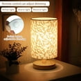 thumbnail image 6 of Tcwhniev Modern Table Lamp 10.2" Beige Remote Control LED Linen Night Light Warm White Bedside Lamp USB Powered for Bedroom Living Room Decoration, 6 of 7