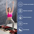 thumbnail image 2 of Rose Yoga Mat Towel with Storage Bag, 72.8"x26.8", Suitable for Hot Yoga, Pilates, Fitness - Yoga Blanket, Yoga Towel, Hot Yoga Towel Included, 2 of 6