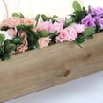 thumbnail image 5 of Efavormart 30x6'' Natural Wood Planter Boxes With Plastic Liner DIY Rustic Boxes Rectangle Wood Box For Wedding Party Decoration, 5 of 11