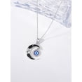 thumbnail image 5 of Dorunmo Evil Eye Necklace 925 Sterling Silver Evil Eye Pendant with Black Crescent Moon Necklace Protection Jewelry Amulet Gifts for women, 5 of 6