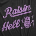 thumbnail image 2 of Womens Raisin Hell T Shirt Funny Evil Devil Fruit Joke Tee for Ladies Womens Graphic Tees, 2 of 9