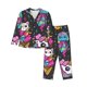 thumbnail image 1 of Fotbe Cat Icecream Conjunto de Pijama de Manga Larga para Mujer con Estampado, Ropa de Dormir de 2 Piezas, Conjunto de Casa Suave y Cómodo con Bolsillos-Large, 1 of 7